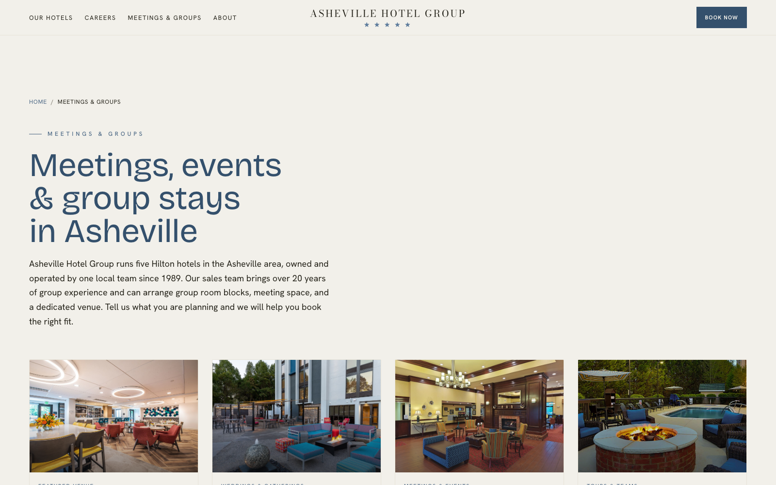 Prototype meetings and groups hub